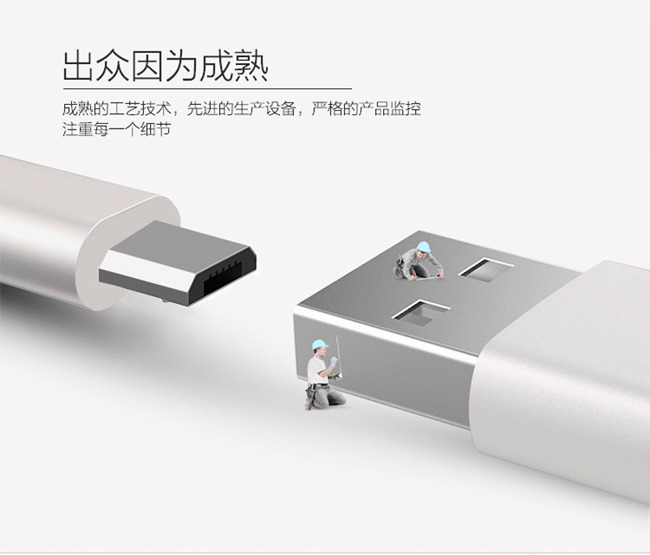 USB2.0 白色安卓数据线