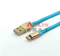 USB2.0数据线 2.0公对MICRO公 手机数据线安卓数据线手机充电线蓝色