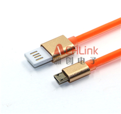 正反插数据线 铝合金USB2.0数据线 充电传输二合一